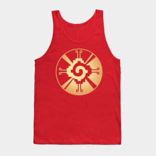 Galactic Butterfly Hunab Ku - aztec symbol Tank Top